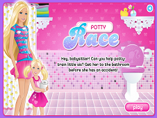 Barbie Potty Race  Online