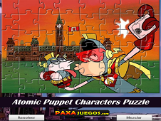 Atomic Puppet Characters Puzzle  Online