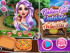 Fashion Girl Outdoor Activities