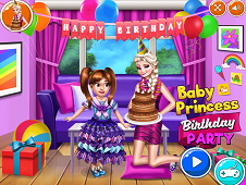 Baby Princess Birthday Party Online