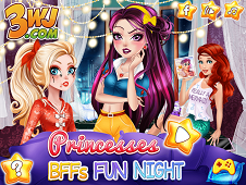 Princesses BFFs Fun Night Online