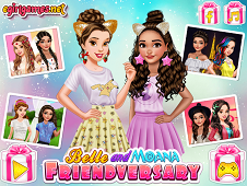 Belle and Moana Friendversary Online