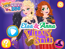 Elsa And Anna Villain Style