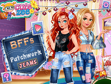 BFFs Patchwork Jeans