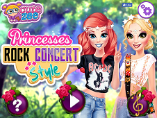 Princesses Rock Concert Style