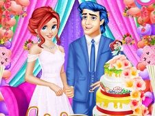 Ariel and Eric Wedding Cake Cooking Online