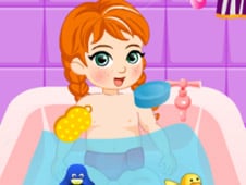 Baby Anna Bathing
