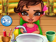 Baby Moana at the Dentist