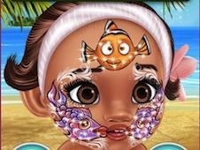 Baby Moana Face Art