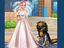 Barbie with Little Wolfhound
