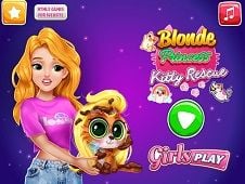 Blonde Princess Kitty Rescue Online