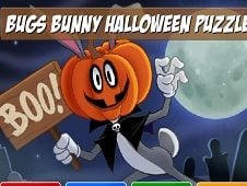 Bugs Bunny Halloween Puzzle Online