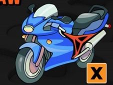 Cartoon Motorcycle Jigsaw