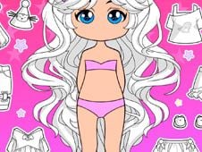 Chibi Dress Up & Coloring Online