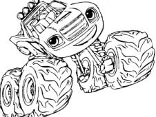Coloring Blaze and the Monster Machines Online