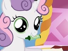 Coloring with Sweetie Belle