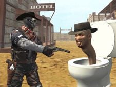 Cowboy vs Skibidi Toilets