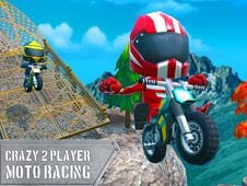 Crazy 2 Player Moto Racing