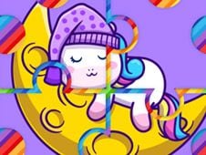 Cute Rainbow Unicorn Puzzles Online