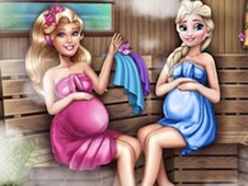 Cute Mommies Pregnant Sauna