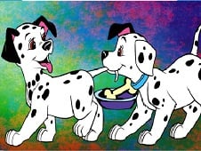 Dalmatians Playing Puzzle