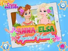 Anna And Elsa Tropical Vacation