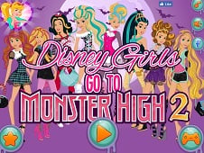 Disney Girls Go To Monster High 2 Online