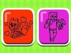 Easy Kids Coloring Mineblox