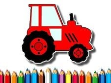Easy Kids Coloring Tractor Online