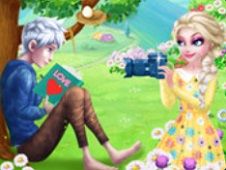 Elsa and Jack Frost Love First Encounter