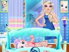 Mommy Elsa Baby Caring Online