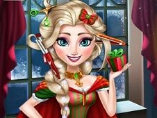 Elsa Christmas Real Haircuts - Frozen Games