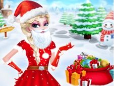 Christmas Elsa as Santa