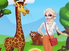 Elsa Happy Time In Zoo