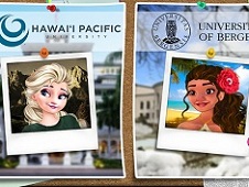 Elsa and Moana Exchange Students Online