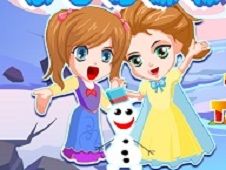 Elsa Anna Save Olaf