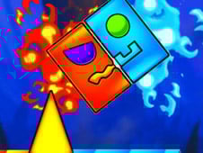 Fire and Water Geometry Dash