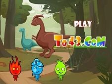 Fireboy and Watergirl vs Dinosaur Online