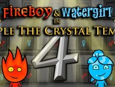 Fireboy and Watergirl in the Forest Temple - classic free game at GoGy