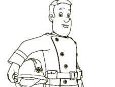 Fireman Sam Colour In