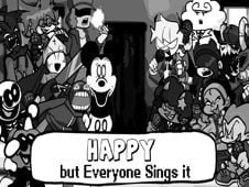 FNF: Happy but Everyone Takes Turn Singing