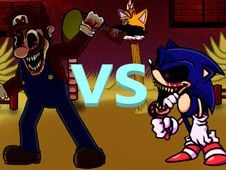 FNF Mario.EXE vs Sonic.EXE (It's a me x Too Slow) 🔥 Play online