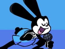 FNF Oswald Sing Rabbit’s Luck with Lyrics