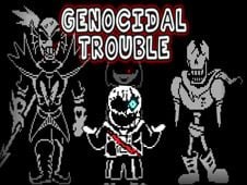 FNF: Sans & Papyrus & Chara Sings Genocidal Trouble