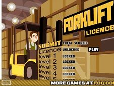 Forklift License Tractor Games Play Games Com