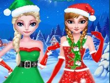 Frozen Sister Christmas Hairstyle Design