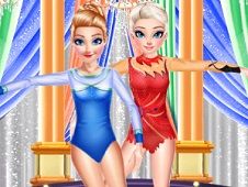 Frozen Sisters Gymnastics Fashion Show