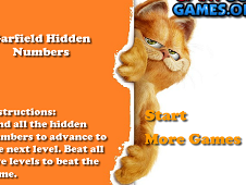 Garfield Hidden Numbers
