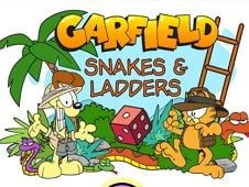 Garfield Snakes and Ladders Online