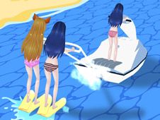 Girl Surfer 3D Online